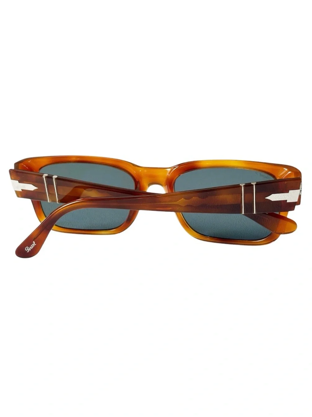 Persol Polarized Dark Blue Tint Rectangular PO3315-S Unisex Sunglasses | 55.19.1